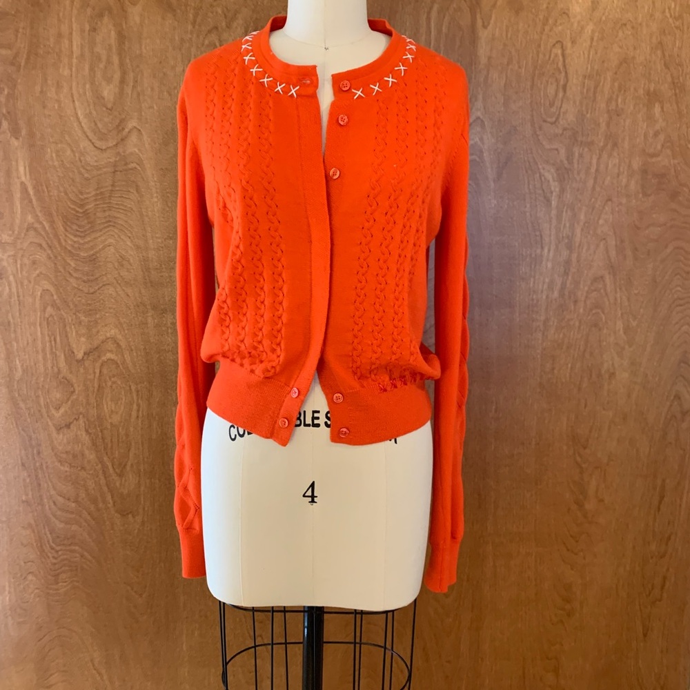 Carven cardigan cotton sweater.